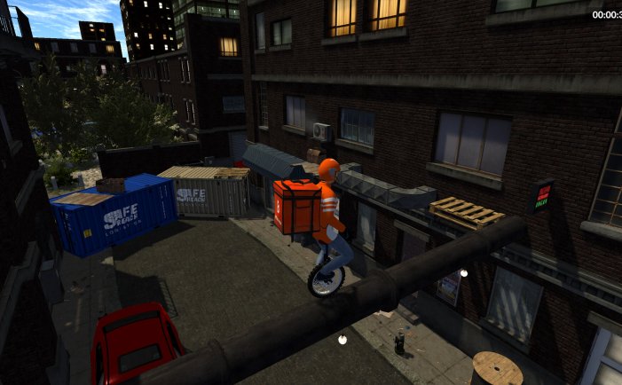 独轮车披萨时间！-Unicycle Pizza Time!