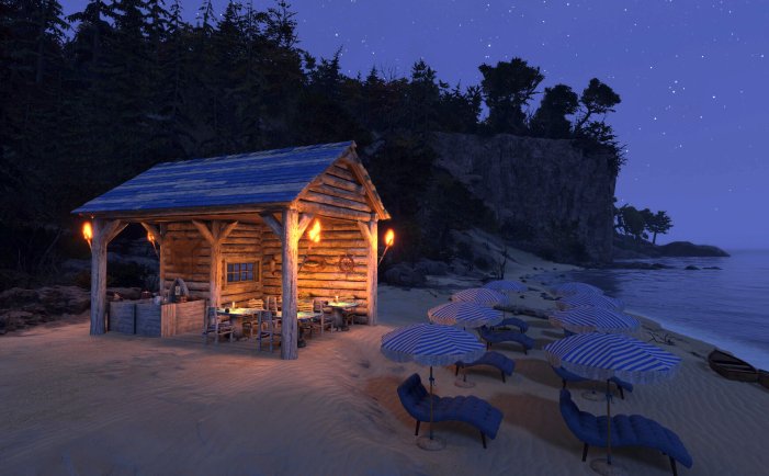 温馨小木屋-Log Away